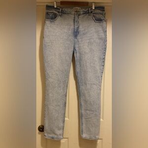Abercrombie & Fitch The 90s Slim Straight Ultra High Rise Jeans Sz 34/18L